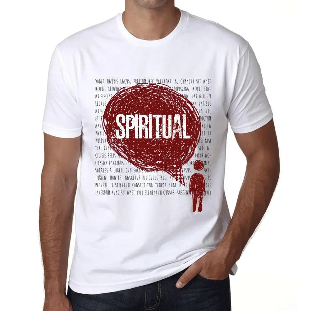 Men's Graphic T-Shirt Thoughts Spiritual Eco-Friendly Limited Edition Short Sleeve Tee-Shirt Vintage Birthday Gift Novelty
