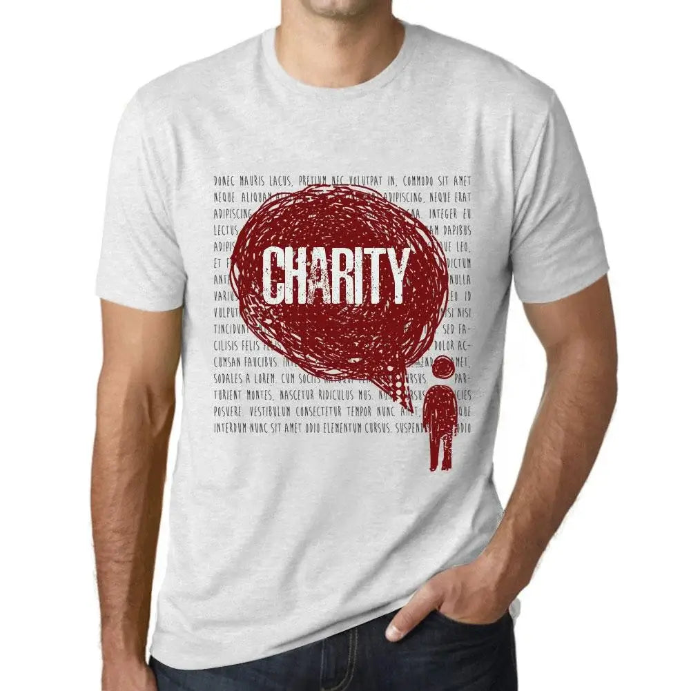 Men's Graphic T-Shirt Thoughts Charity Eco-Friendly Limited Edition Short Sleeve Tee-Shirt Vintage Birthday Gift Novelty