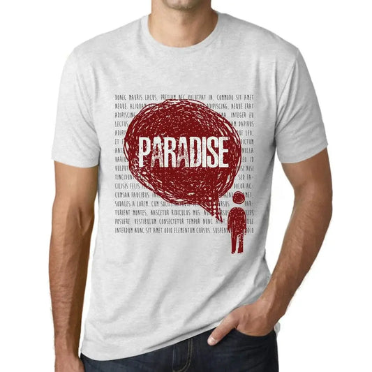 Men's Graphic T-Shirt Thoughts Paradise Eco-Friendly Limited Edition Short Sleeve Tee-Shirt Vintage Birthday Gift Novelty