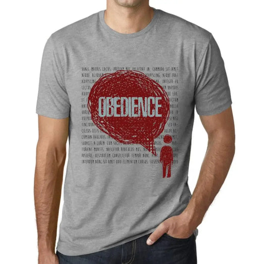 Men's Graphic T-Shirt Thoughts Obedience Eco-Friendly Limited Edition Short Sleeve Tee-Shirt Vintage Birthday Gift Novelty