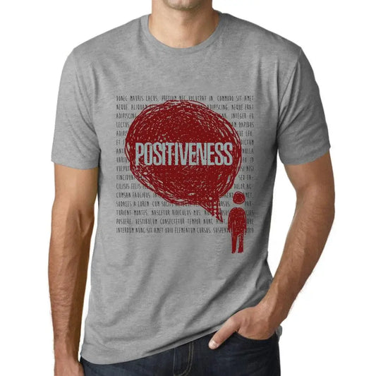 Men's Graphic T-Shirt Thoughts Positiveness Eco-Friendly Limited Edition Short Sleeve Tee-Shirt Vintage Birthday Gift Novelty