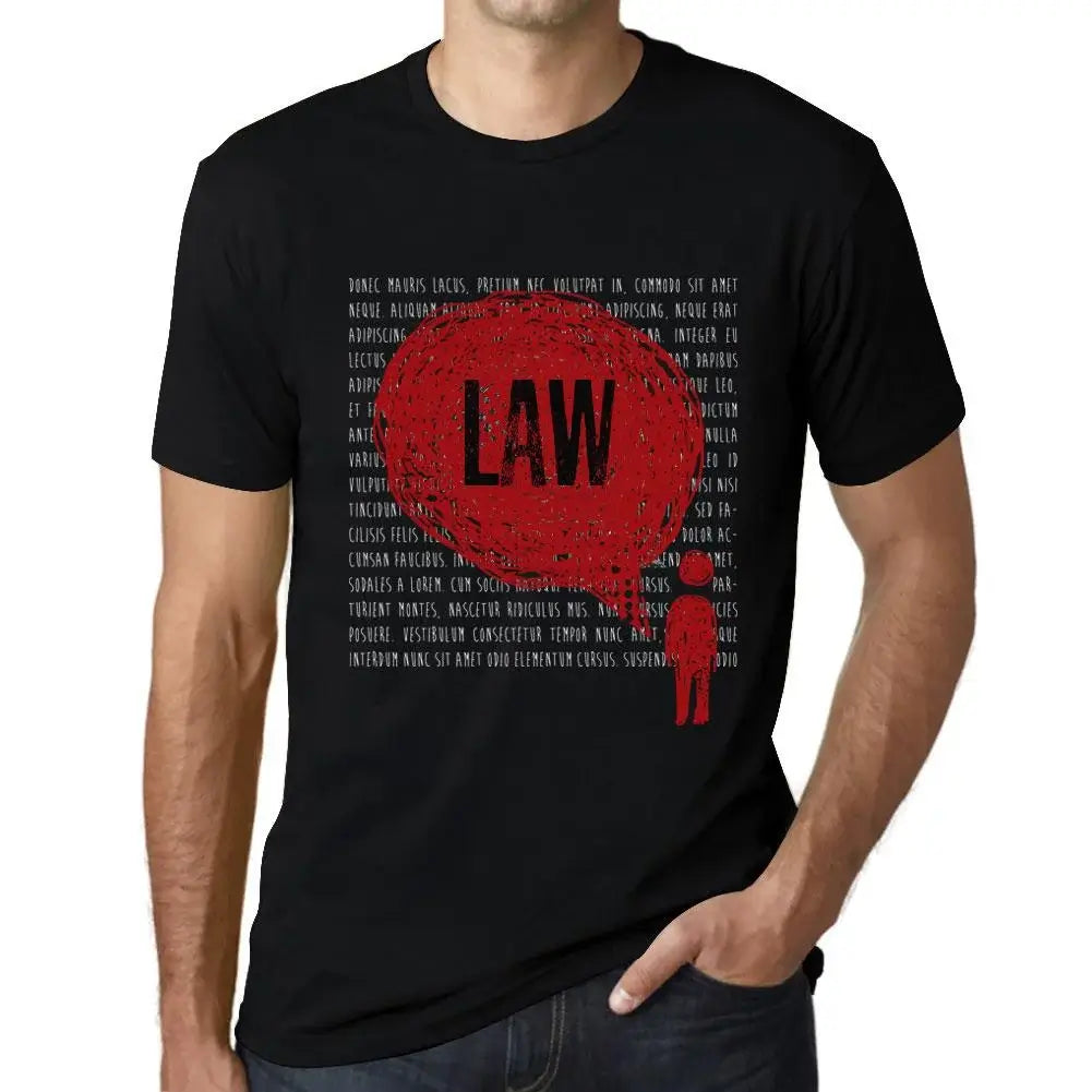 Men's Graphic T-Shirt Thoughts Law Eco-Friendly Limited Edition Short Sleeve Tee-Shirt Vintage Birthday Gift Novelty