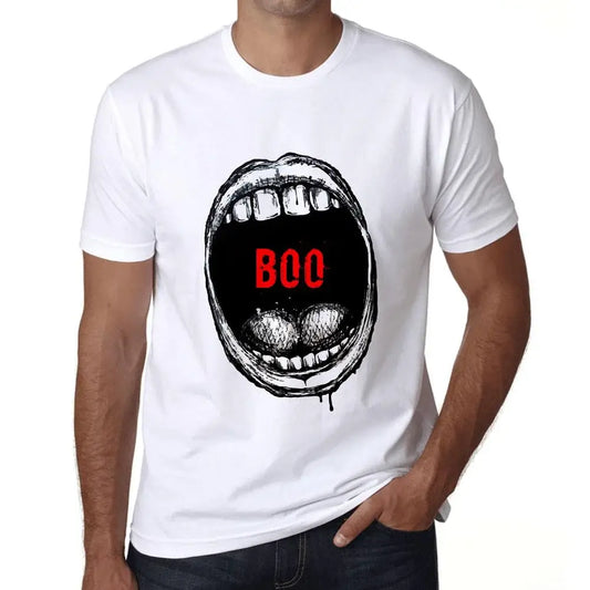 Men's Graphic T-Shirt Mouth Expressions Boo Eco-Friendly Limited Edition Short Sleeve Tee-Shirt Vintage Birthday Gift Novelty