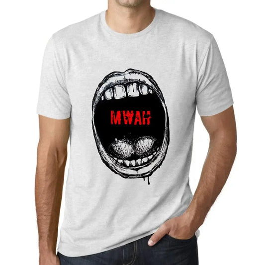 Men's Graphic T-Shirt Mouth Expressions Mwah Eco-Friendly Limited Edition Short Sleeve Tee-Shirt Vintage Birthday Gift Novelty