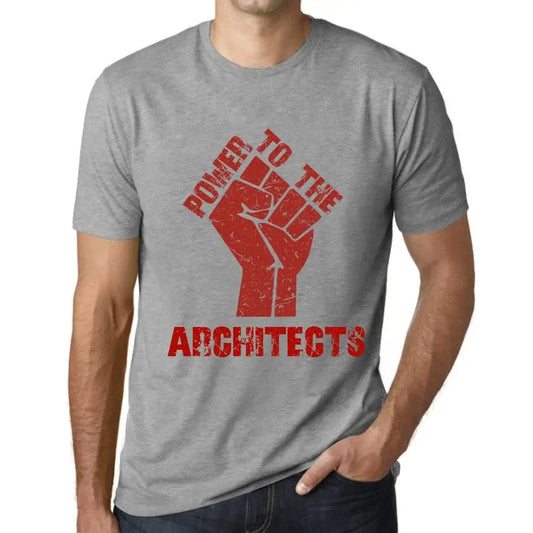 Men's Graphic T-Shirt Power To The Architects Eco-Friendly Limited Edition Short Sleeve Tee-Shirt Vintage Birthday Gift Novelty