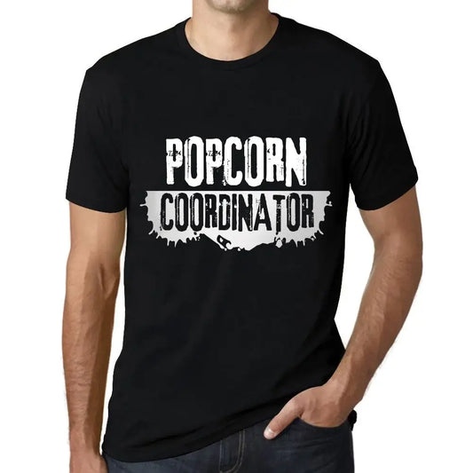 Men's Graphic T-Shirt Popcorn Coordinator Eco-Friendly Limited Edition Short Sleeve Tee-Shirt Vintage Birthday Gift Novelty