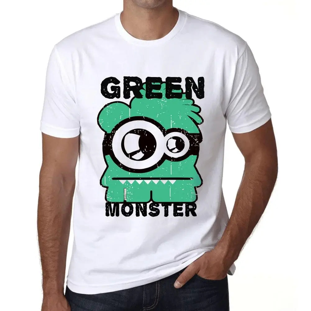 Men's Graphic T-Shirt Green Monster Eco-Friendly Limited Edition Short Sleeve Tee-Shirt Vintage Birthday Gift Novelty