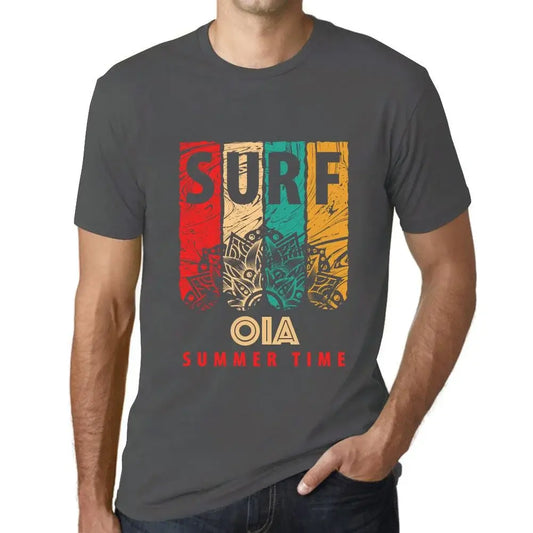 Men's Graphic T-Shirt Summer Time Surf In Oia Eco-Friendly Limited Edition Short Sleeve Tee-Shirt Vintage Birthday Gift Novelty