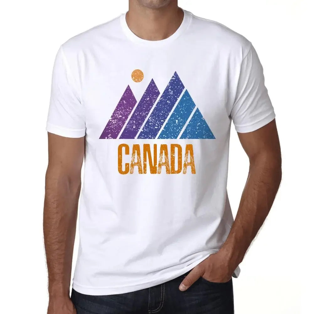 Men's Graphic T-Shirt Mountain Canada Eco-Friendly Limited Edition Short Sleeve Tee-Shirt Vintage Birthday Gift Novelty