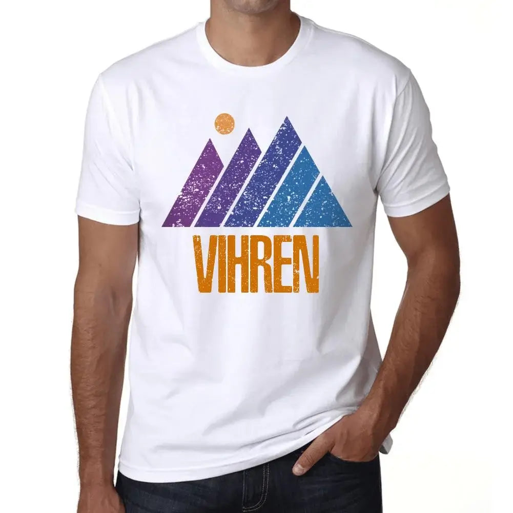 Men's Graphic T-Shirt Mountain Vihren Eco-Friendly Limited Edition Short Sleeve Tee-Shirt Vintage Birthday Gift Novelty