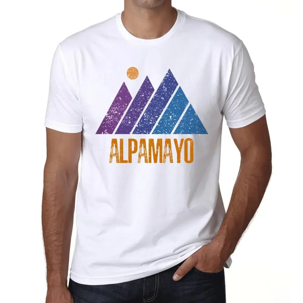 Men's Graphic T-Shirt Mountain Alpamayo Eco-Friendly Limited Edition Short Sleeve Tee-Shirt Vintage Birthday Gift Novelty