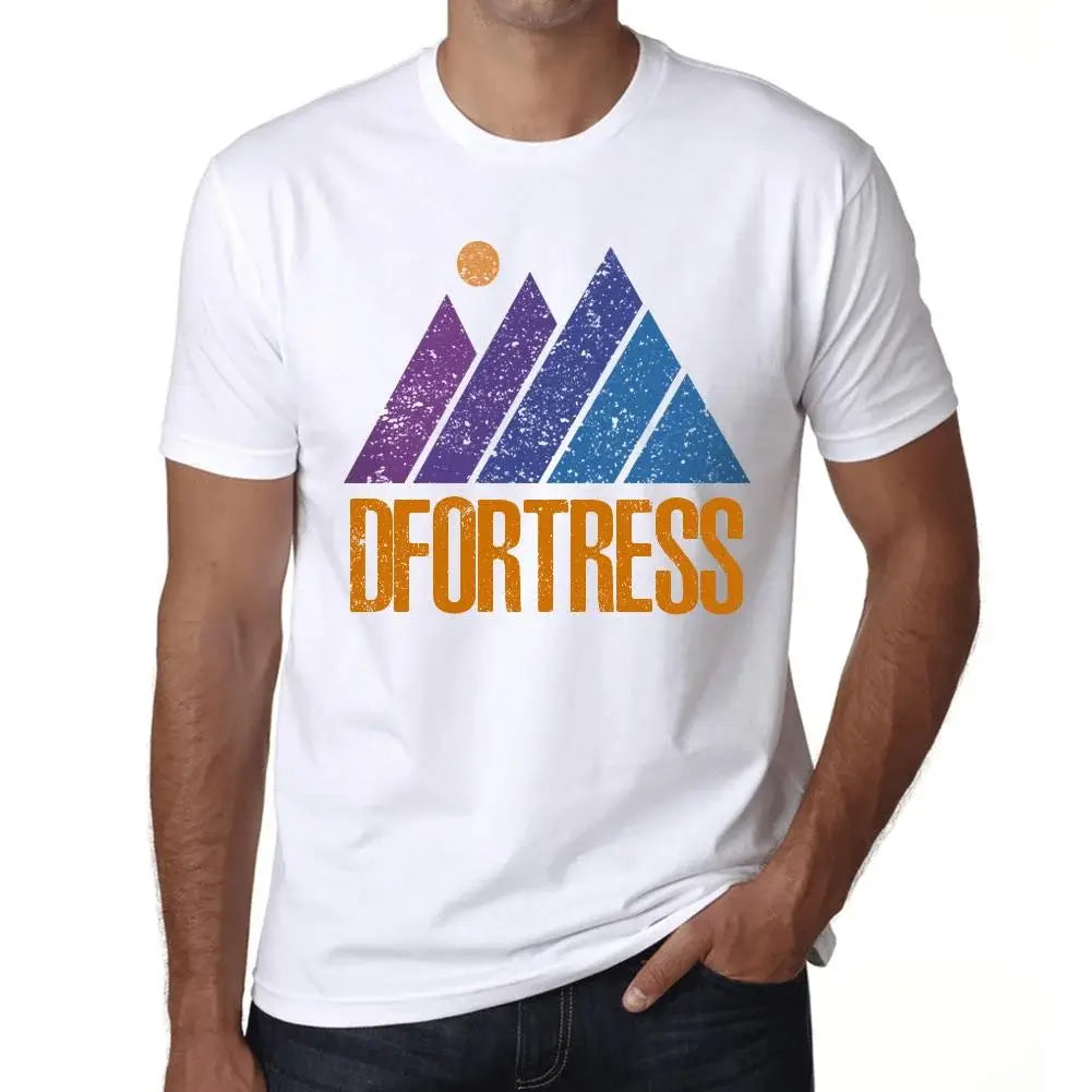 Men's Graphic T-Shirt Mountain Dfortress Eco-Friendly Limited Edition Short Sleeve Tee-Shirt Vintage Birthday Gift Novelty