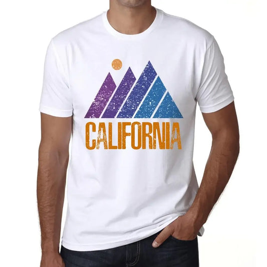 Men's Graphic T-Shirt Mountain California Eco-Friendly Limited Edition Short Sleeve Tee-Shirt Vintage Birthday Gift Novelty