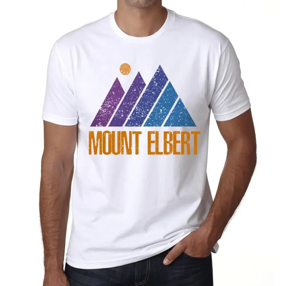 Men's Graphic T-Shirt Mountain Mount Elbert Eco-Friendly Limited Edition Short Sleeve Tee-Shirt Vintage Birthday Gift Novelty