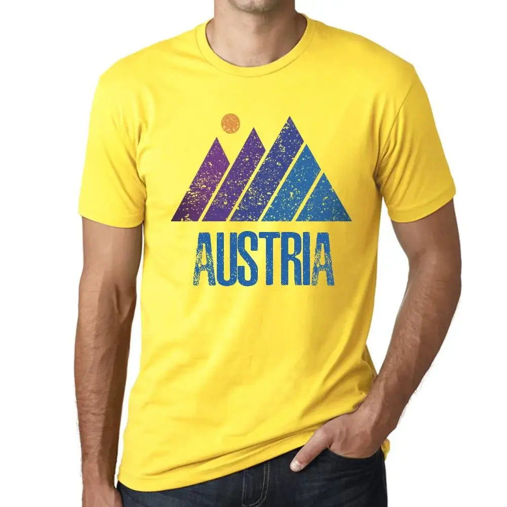 Men's Graphic T-Shirt Mountain Austria Eco-Friendly Limited Edition Short Sleeve Tee-Shirt Vintage Birthday Gift Novelty