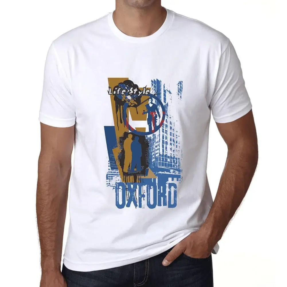 Men's Graphic T-Shirt Oxford Lifestyle Eco-Friendly Limited Edition Short Sleeve Tee-Shirt Vintage Birthday Gift Novelty