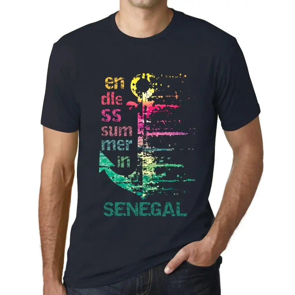 Men's Graphic T-Shirt Endless Summer In Senegal Eco-Friendly Limited Edition Short Sleeve Tee-Shirt Vintage Birthday Gift Novelty