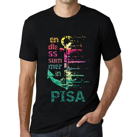 Men's Graphic T-Shirt Endless Summer In Pisa Eco-Friendly Limited Edition Short Sleeve Tee-Shirt Vintage Birthday Gift Novelty