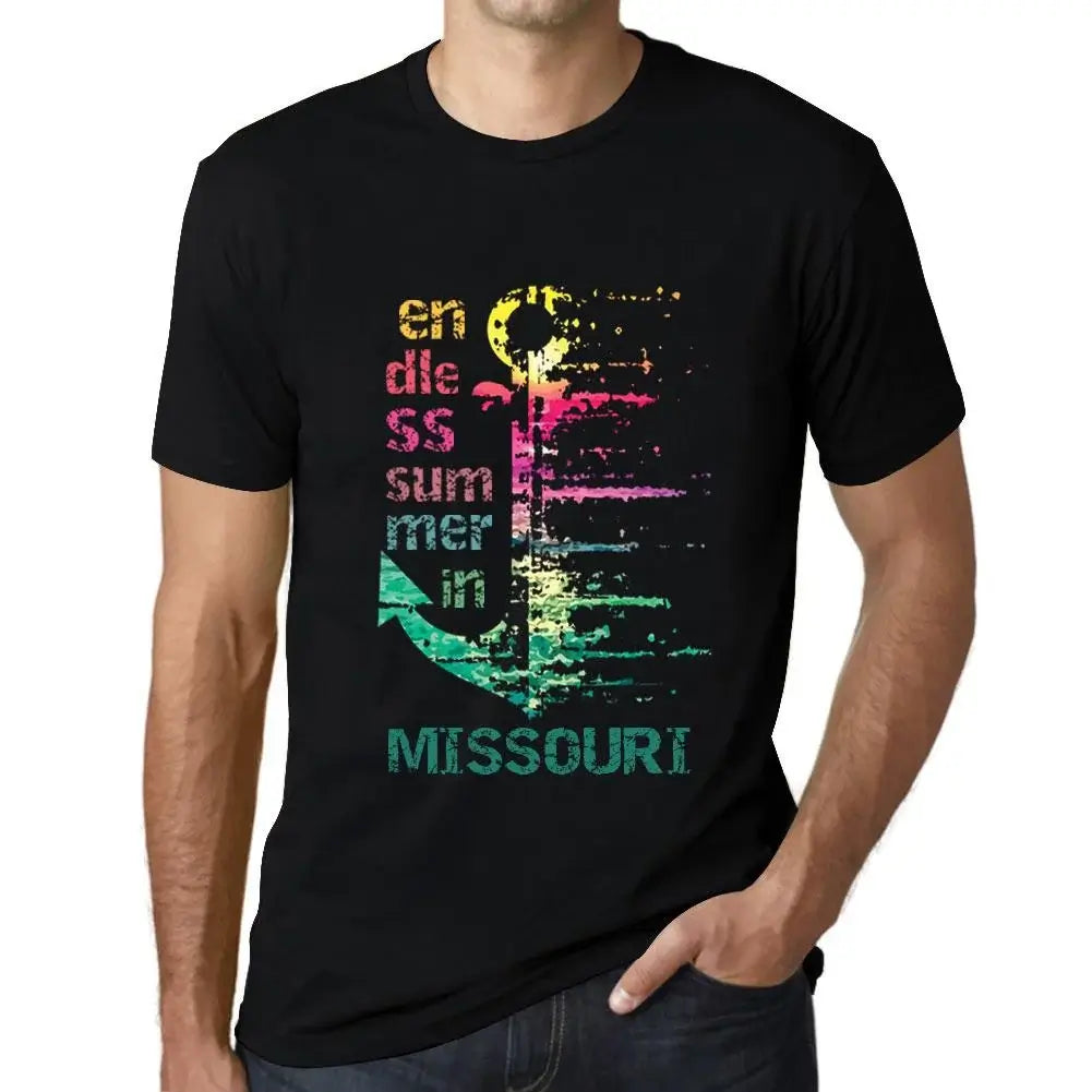 Men's Graphic T-Shirt Endless Summer In Missouri Eco-Friendly Limited Edition Short Sleeve Tee-Shirt Vintage Birthday Gift Novelty