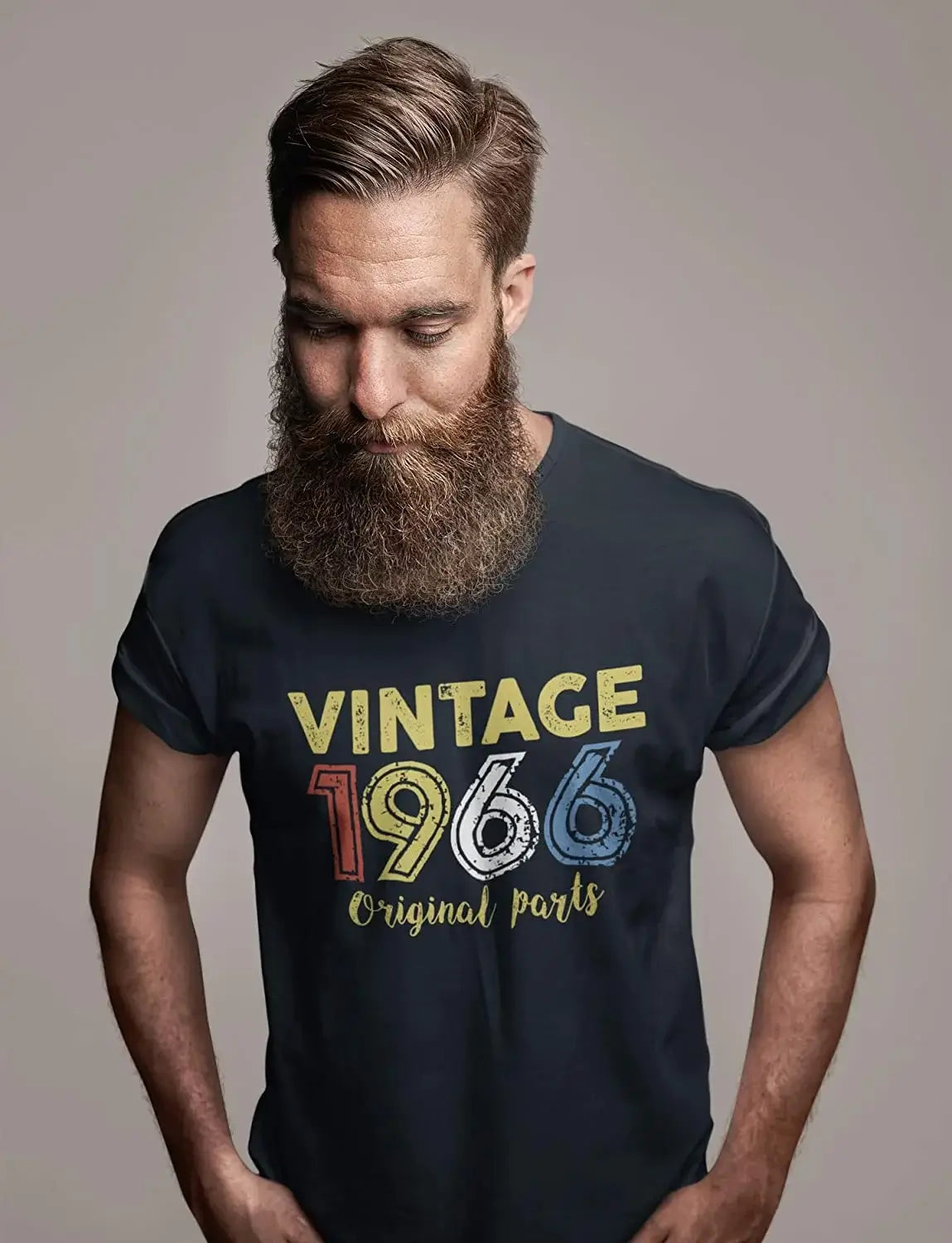 ULTRABASIC - Graphic Printed Men's Vintage 1966 T-Shirt Denim