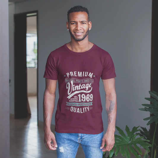 ULTRABASIC - Graphic Men's 1969 Aged to Perfection Birthday Gift T-Shirt