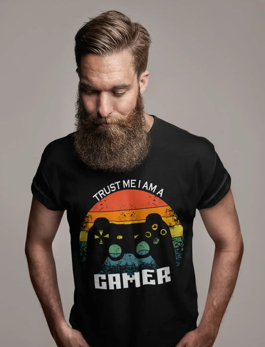 ULTRABASIC Men's T-Shirt Trust Me I am a Gamer - Funny Sunset Gaming Shirt