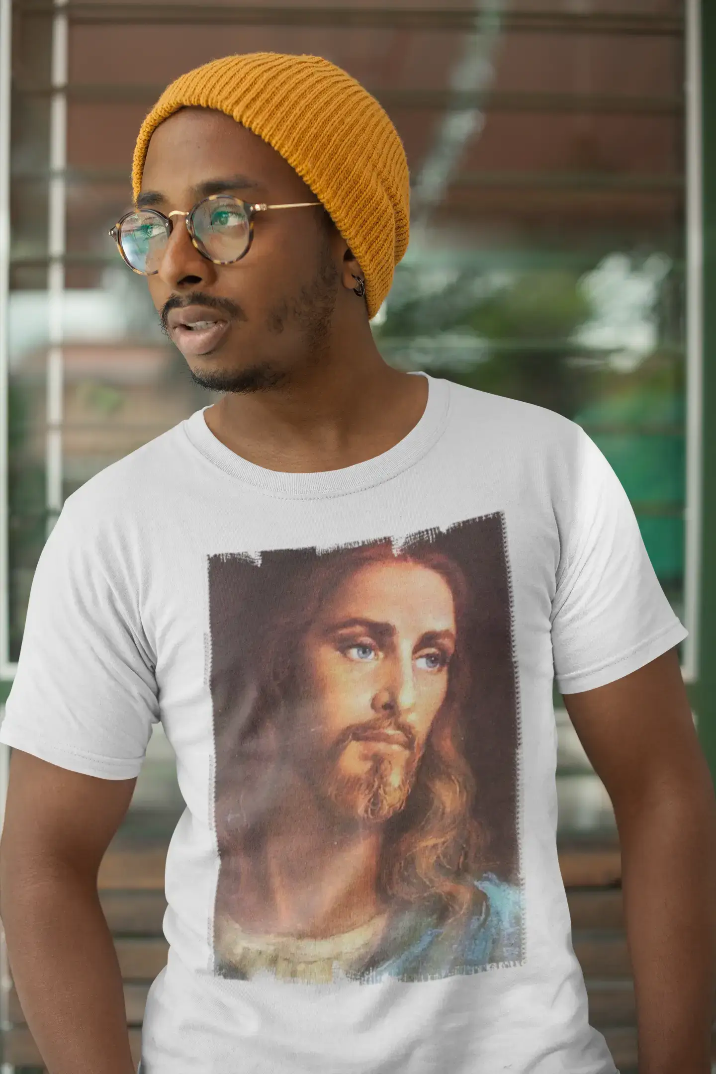 Jesus Christ Handsome H T-Shirt,Homme,Blanc,t Shirt Homme