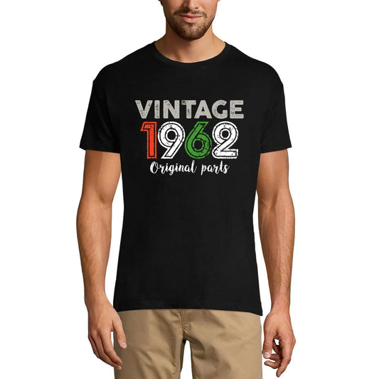 Men's Graphic T-Shirt Original Parts 1962 62nd Birthday Anniversary 62 Year Old Gift 1962 Vintage Eco-Friendly Short Sleeve Novelty Tee