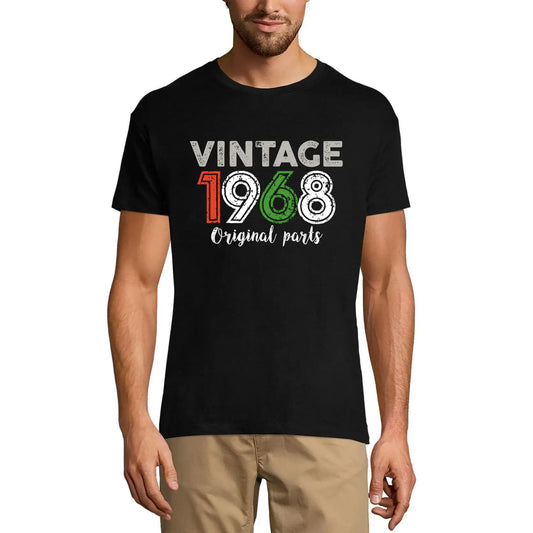 Men's Graphic T-Shirt Original Parts 1968 56th Birthday Anniversary 56 Year Old Gift 1968 Vintage Eco-Friendly Short Sleeve Novelty Tee