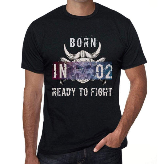 02, Ready to Fight, Men's T-shirt, Black, Birthday Gift 00388 - Ultrabasic