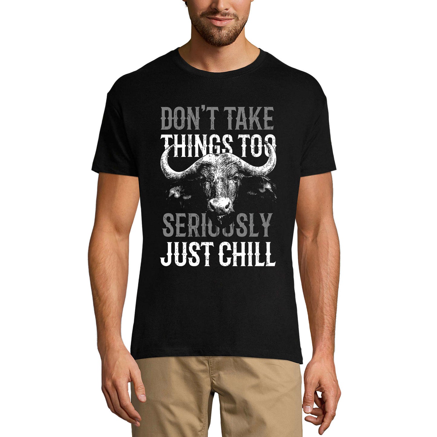 ULTRABASIC Men's T-Shirt Don't Take Things Too Seriously - American Buffalo