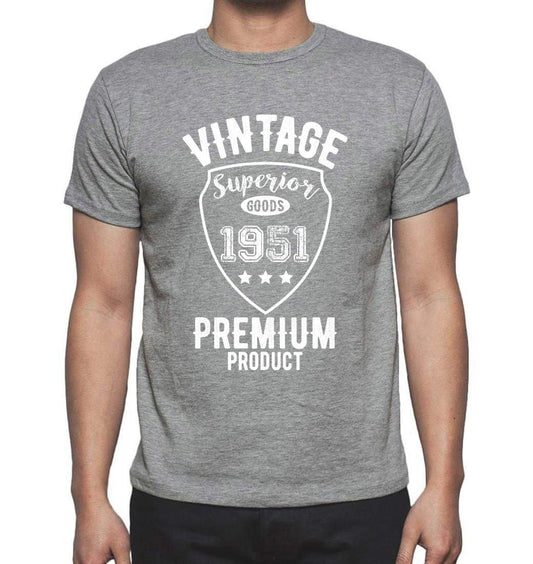 1951 Vintage superior, Grey, Men's Short Sleeve Round Neck T-shirt 00098 ultrabasic-com.myshopify.com