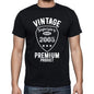 2005 Vintage Superior Black Mens Short Sleeve Round Neck T-Shirt 00102 - Black / S - Casual