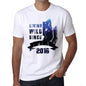 2016 Living Wild Since 2016 Mens T-Shirt White Birthday Gift 00508 - White / Xs - Casual