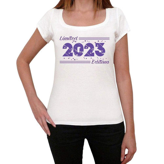 2023 Limited Edition Star, <span>Women's</span> T-shirt, White, Birthday Gift 00382 - ULTRABASIC