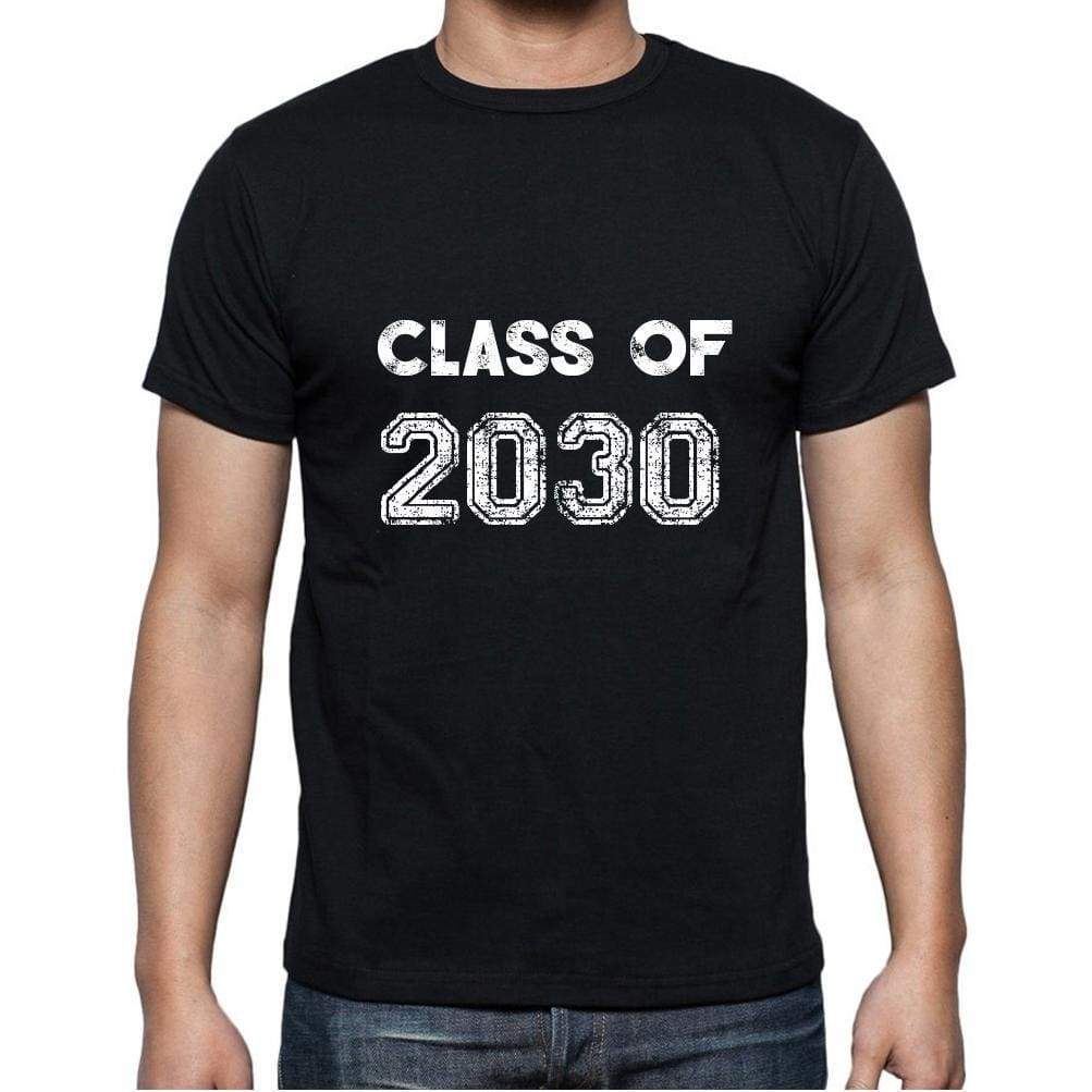 2030 Class Of Black Mens Short Sleeve Round Neck T-Shirt 00103 - Black / S - Casual