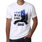 2042 Living Wild Since 2042 Mens T-Shirt White Birthday Gift 00508 - White / Xs - Casual