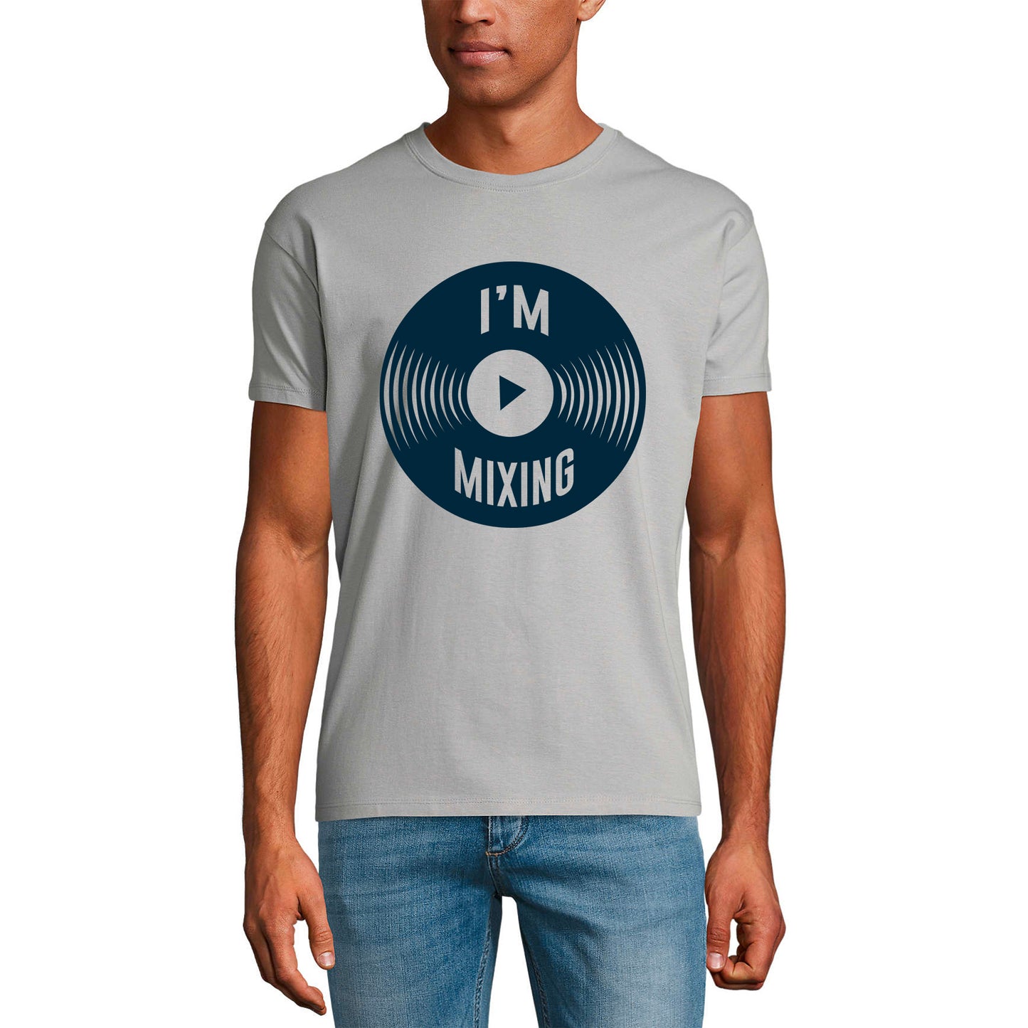ULTRABASIC Men's Music T-Shirt I'm Mixing - DJ Shirt for Men