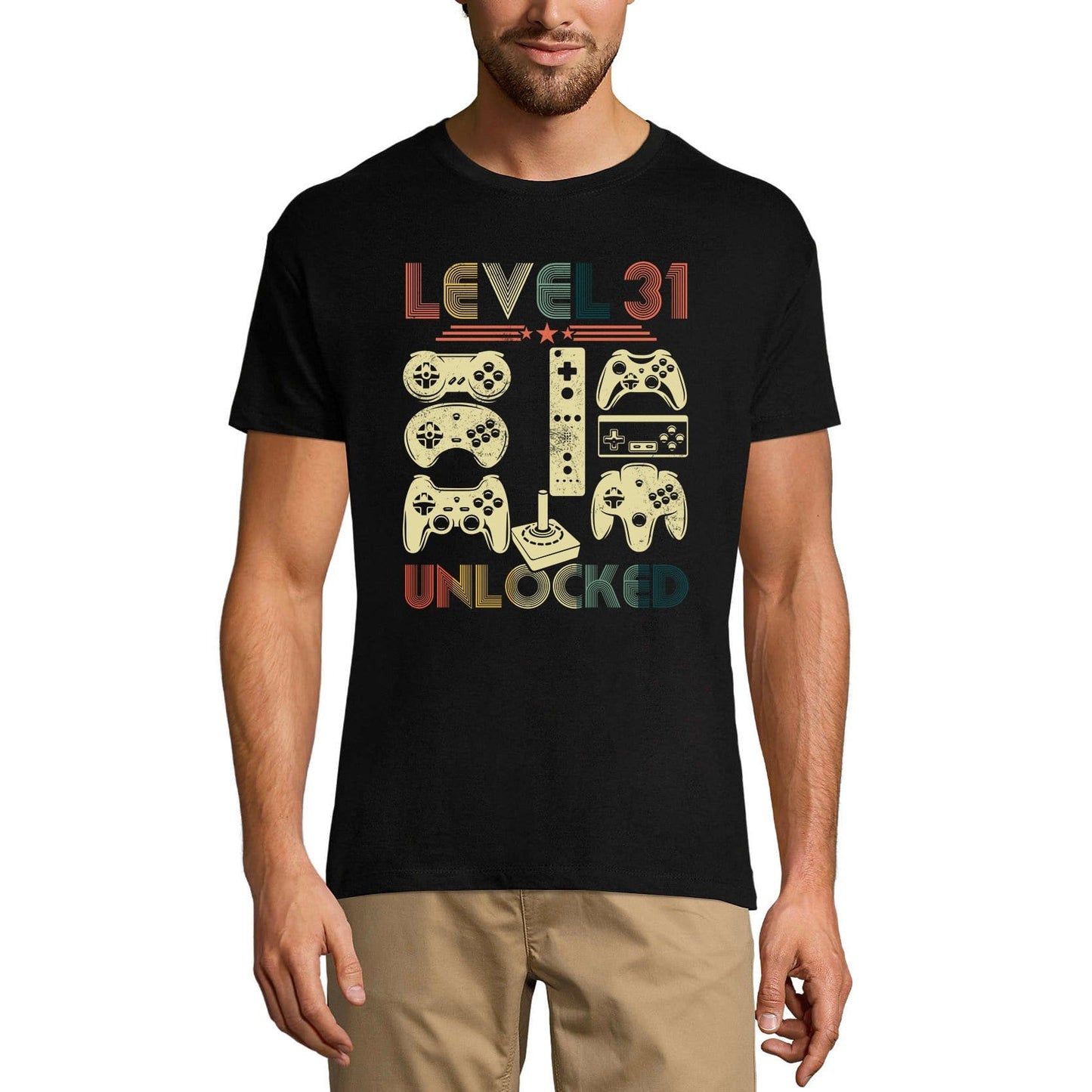 ULTRABASIC Men's Gaming T-Shirt Level 31 Unlocked - 31st Birthday Gift for Gamer Tee Shirt