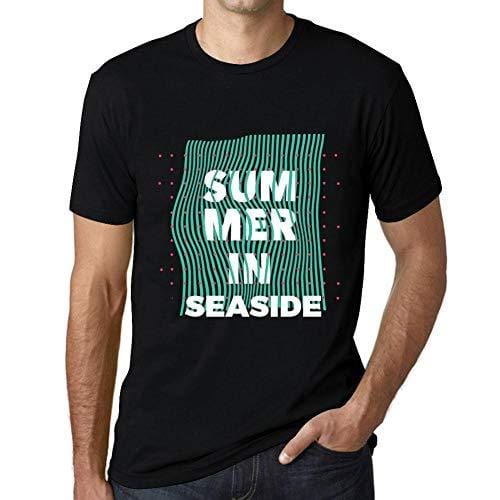 Ultrabasic - Homme Graphique Summer in Seaside Noir Profond