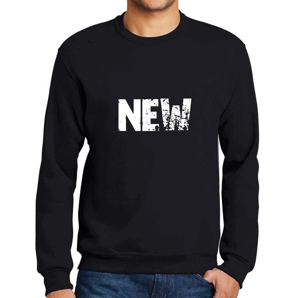 Ultrabasic Homme Imprimé Graphique Sweat-Shirt Popular Words New Noir Profond