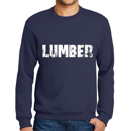 Ultrabasic Homme Imprimé Graphique Sweat-Shirt Popular Words Lumber French Marine