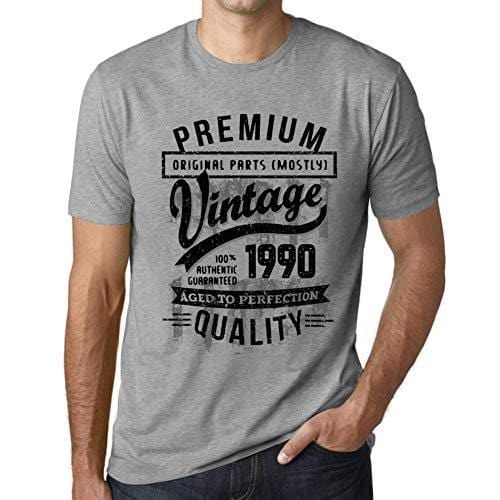 Ultrabasic - Homme T-Shirt Graphique 1990 Aged to Perfection Tee Shirt Cadeau d'anniversaire