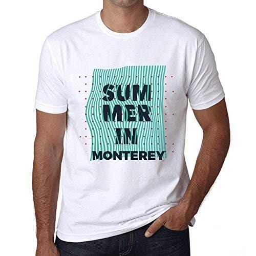 Ultrabasic - Homme Graphique Summer in Monterey Blanc