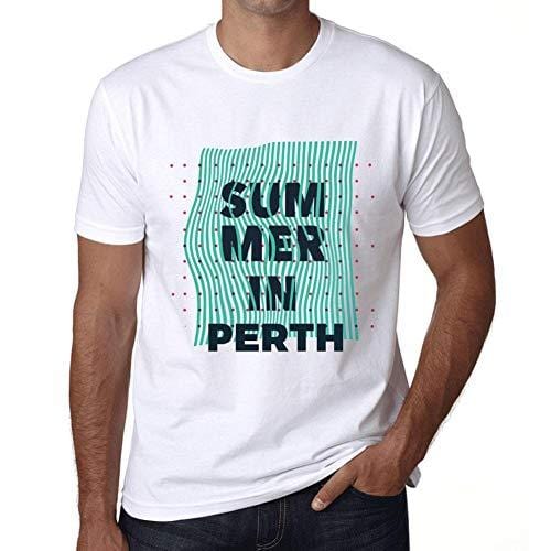 Ultrabasic - Homme Graphique Summer in Perth Blanc