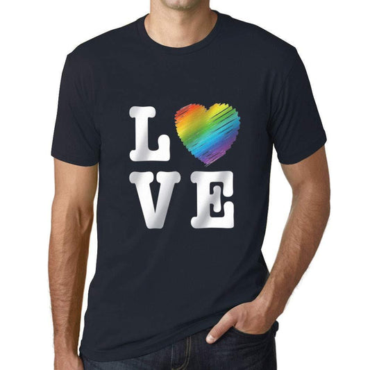 Ultrabasic Homme T-Shirt Graphique LGBT Love Marine