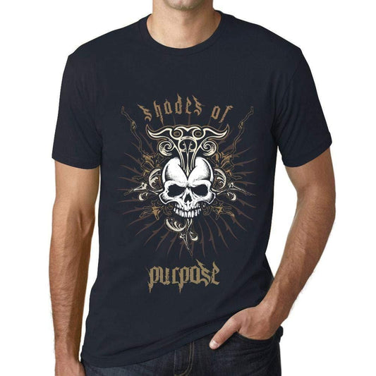 Ultrabasic - Homme T-Shirt Graphique Shades of Purpose Marine