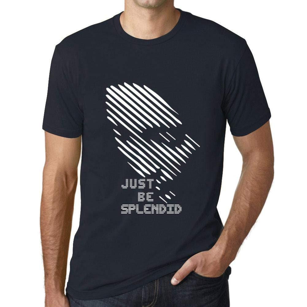 Ultrabasic - Homme T-Shirt Graphique Just be Splendid Marine