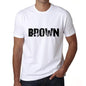 Ultrabasic ® Nom de Famille Fier Homme T-Shirt Nom de Famille Idées Cadeaux Tee Brown Blanc