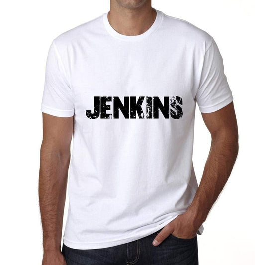 Ultrabasic ® Nom de Famille Fier Homme T-Shirt Nom de Famille Idées Cadeaux Tee Jenkins Blanc